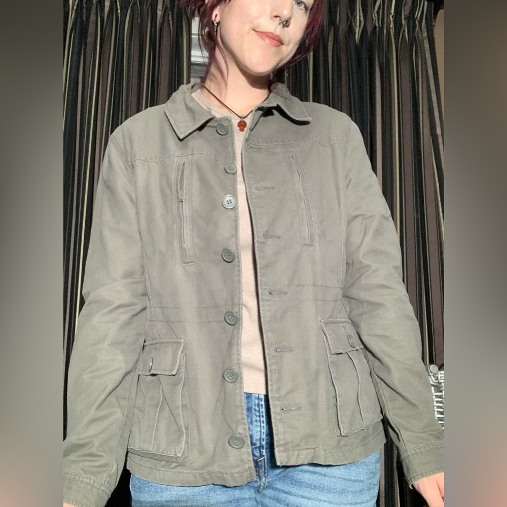 New Look Olive Utility/Military Style Jacket